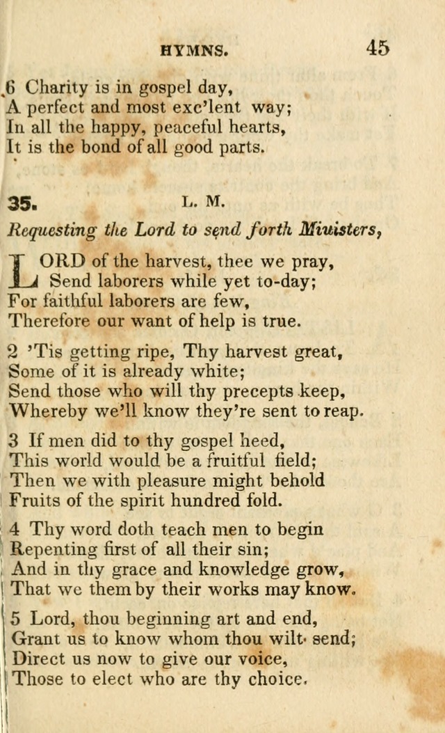 A Collection of Hymns, Designed for the Use of the Church of Christ page 46