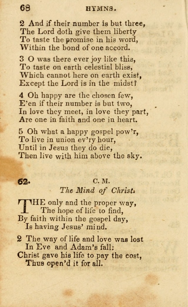 A Collection of Hymns, Designed for the Use of the Church of Christ page 69