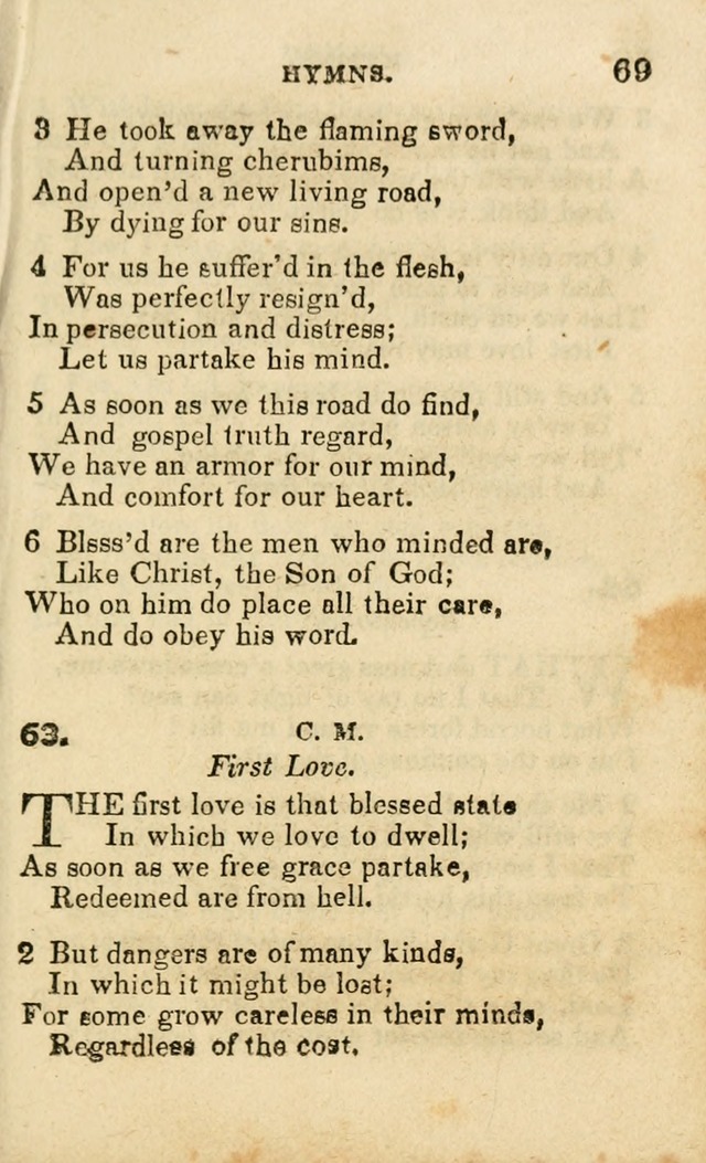 A Collection of Hymns, Designed for the Use of the Church of Christ page 70