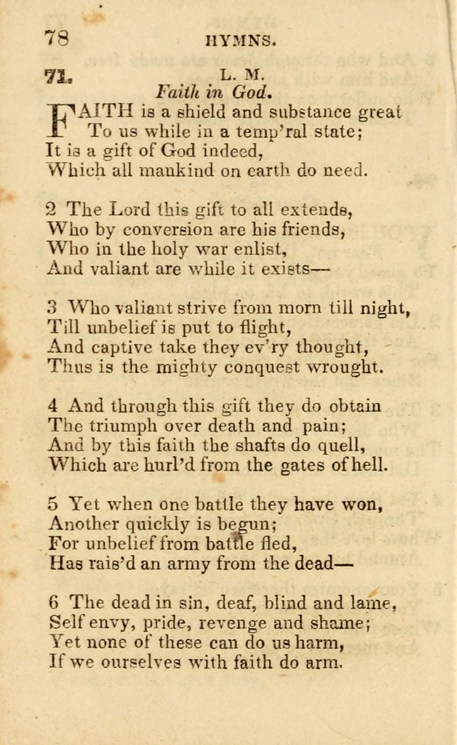 A Collection of Hymns, Designed for the Use of the Church of Christ page 79