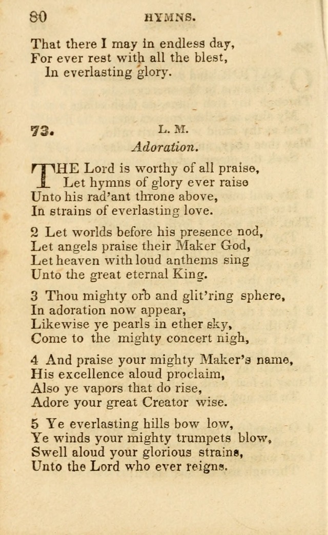 A Collection of Hymns, Designed for the Use of the Church of Christ page 81