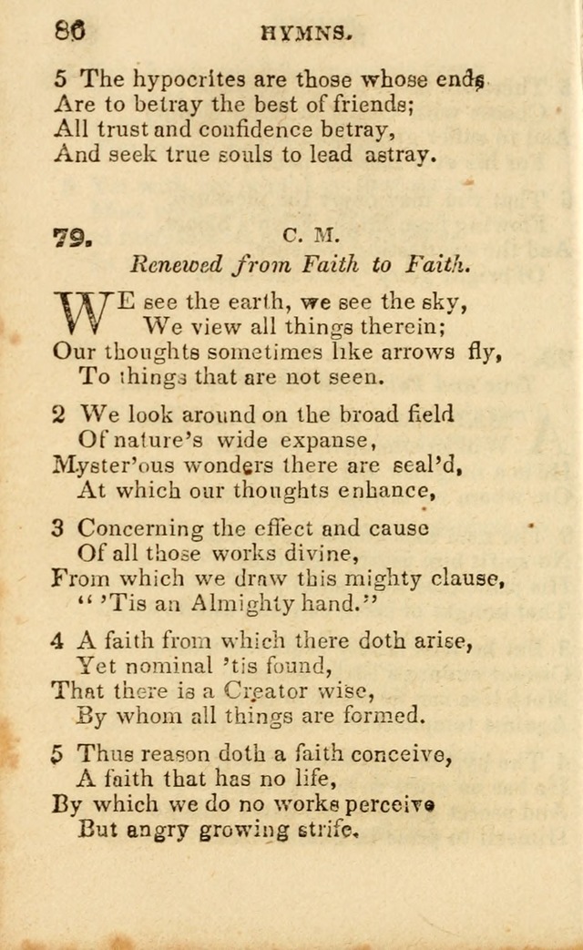 A Collection of Hymns, Designed for the Use of the Church of Christ page 87