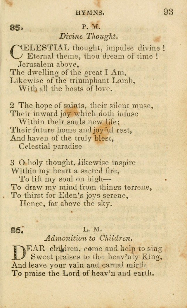 A Collection of Hymns, Designed for the Use of the Church of Christ page 94