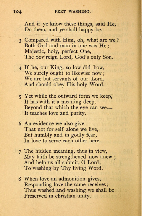 Collection of Hymns: designed for the use of the Cchurch of Christ by the Reformed Mennonite Church page 104