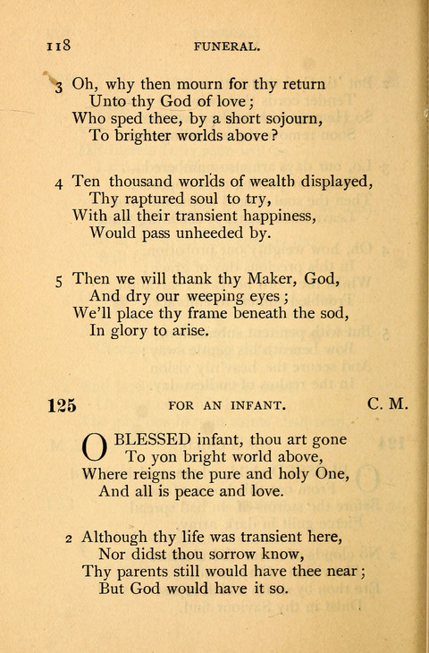 Collection of Hymns: designed for the use of the Cchurch of Christ by the Reformed Mennonite Church page 118