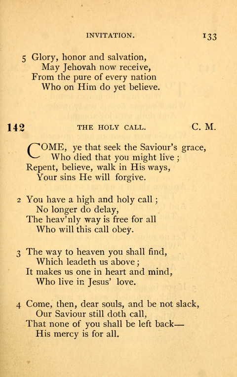 Collection of Hymns: designed for the use of the Cchurch of Christ by the Reformed Mennonite Church page 133