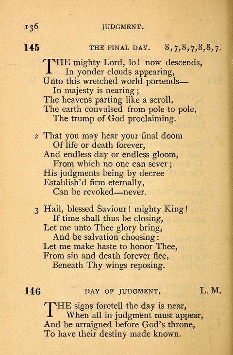 Collection of Hymns: designed for the use of the Cchurch of Christ by the Reformed Mennonite Church page 136