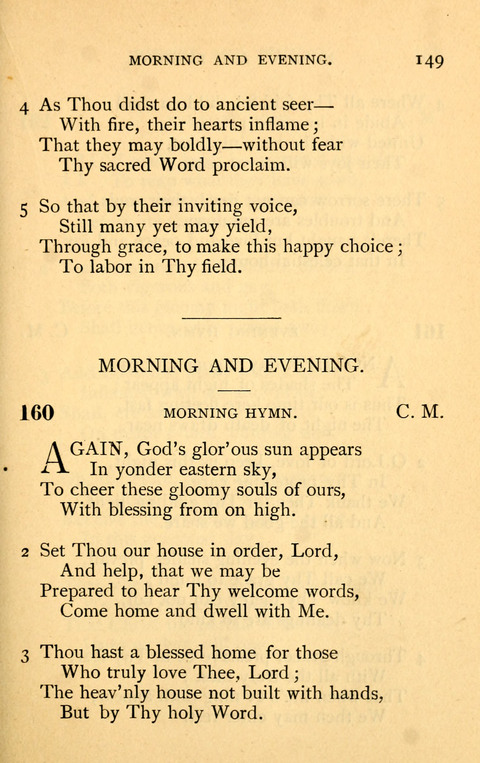 Collection of Hymns: designed for the use of the Cchurch of Christ by the Reformed Mennonite Church page 149