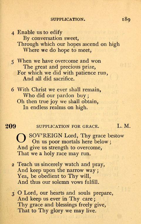 Collection of Hymns: designed for the use of the Cchurch of Christ by the Reformed Mennonite Church page 189