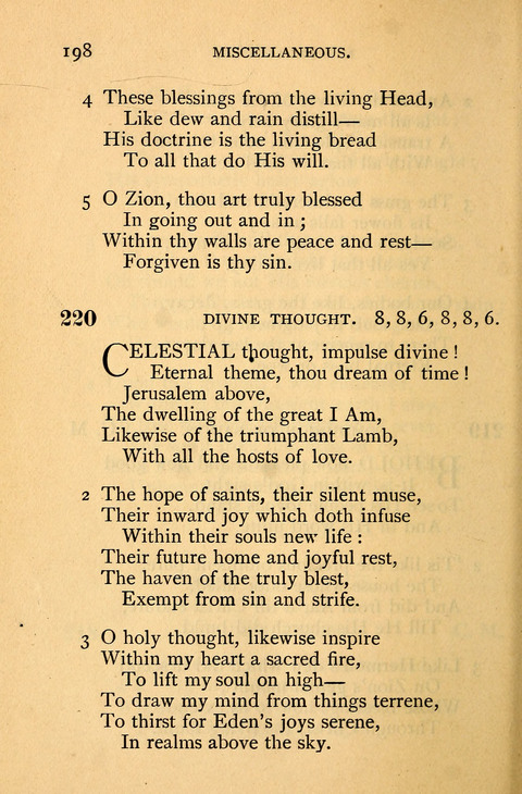 Collection of Hymns: designed for the use of the Cchurch of Christ by the Reformed Mennonite Church page 198