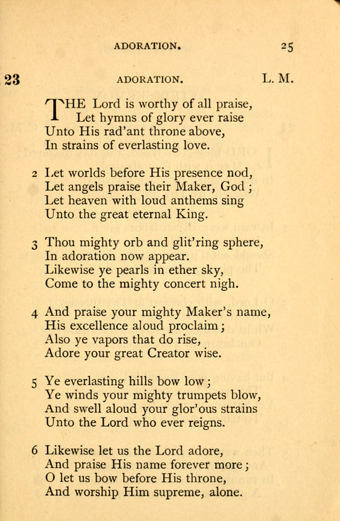 Collection of Hymns: designed for the use of the Cchurch of Christ by the Reformed Mennonite Church page 25