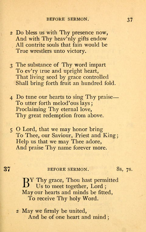 Collection of Hymns: designed for the use of the Cchurch of Christ by the Reformed Mennonite Church page 37