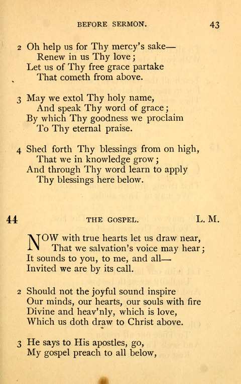 Collection of Hymns: designed for the use of the Cchurch of Christ by the Reformed Mennonite Church page 43