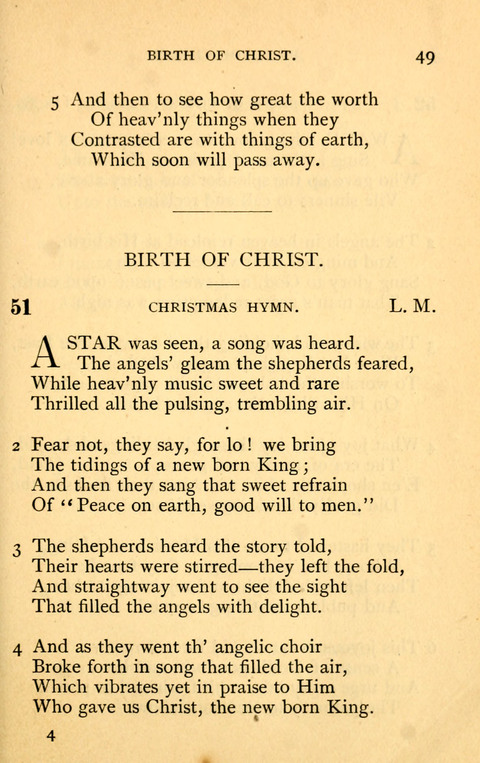 Collection of Hymns: designed for the use of the Cchurch of Christ by the Reformed Mennonite Church page 49