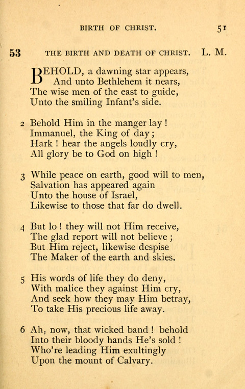 Collection of Hymns: designed for the use of the Cchurch of Christ by the Reformed Mennonite Church page 51