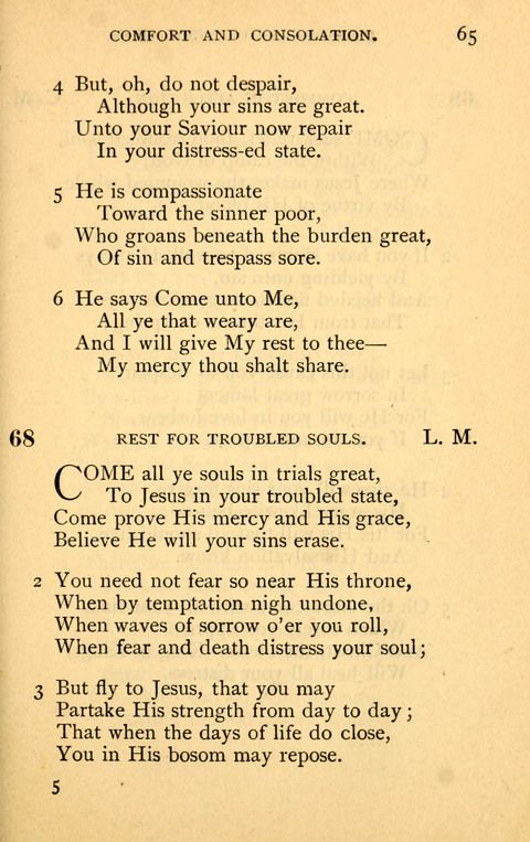 Collection of Hymns: designed for the use of the Cchurch of Christ by the Reformed Mennonite Church page 65