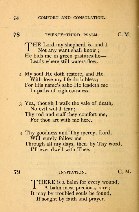 Collection of Hymns: designed for the use of the Cchurch of Christ by the Reformed Mennonite Church page 74