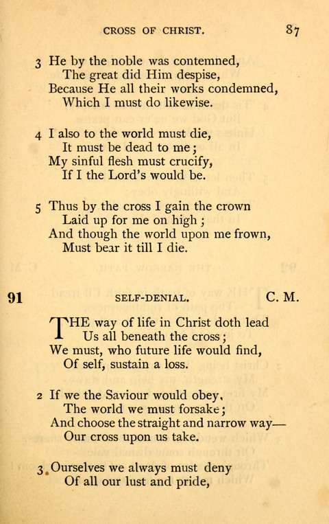 Collection of Hymns: designed for the use of the Cchurch of Christ by the Reformed Mennonite Church page 87