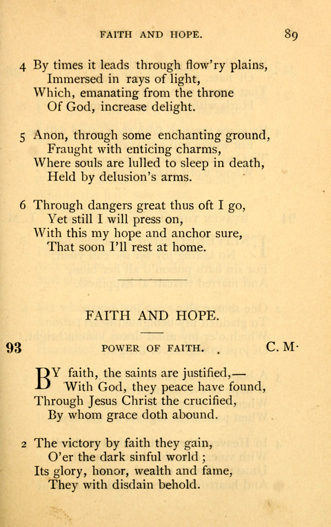 Collection of Hymns: designed for the use of the Cchurch of Christ by the Reformed Mennonite Church page 89