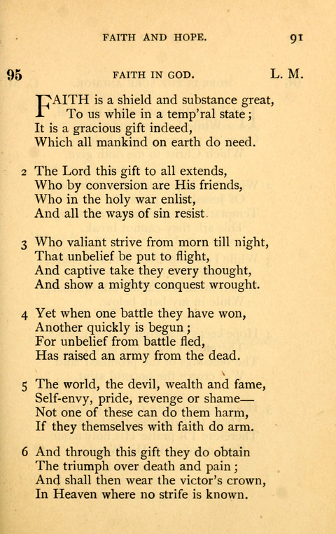 Collection of Hymns: designed for the use of the Cchurch of Christ by the Reformed Mennonite Church page 91