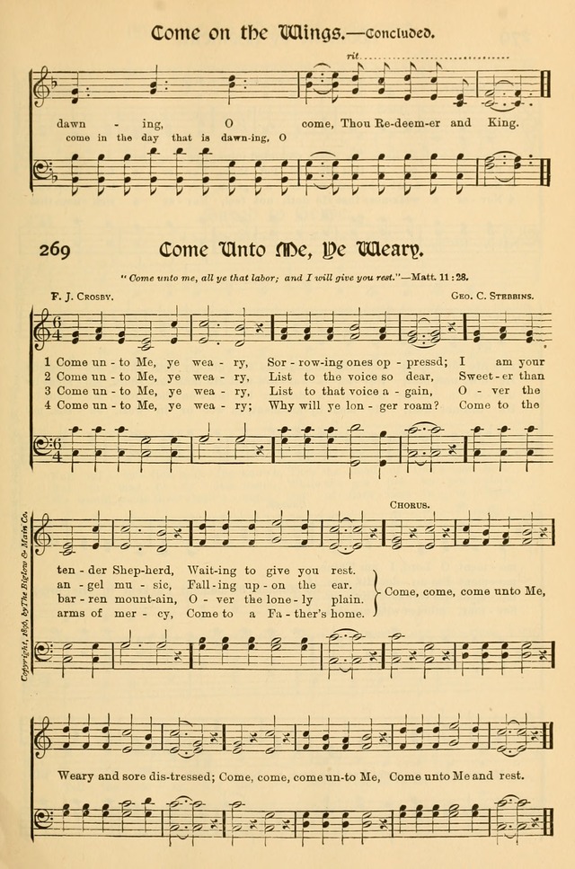 Church Hymns and Gospel Songs: for use in church services, prayer meetings, and other religious gatherings  page 105