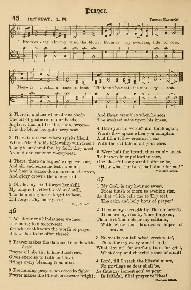 Church Hymns and Gospel Songs: for use in church services, prayer meetings, and other religious gatherings  page 18