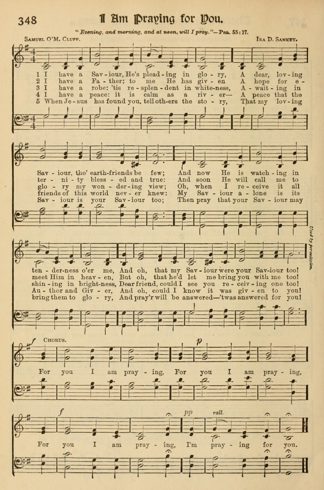 Church Hymns and Gospel Songs: for use in church services, prayer meetings, and other religious gatherings  page 184