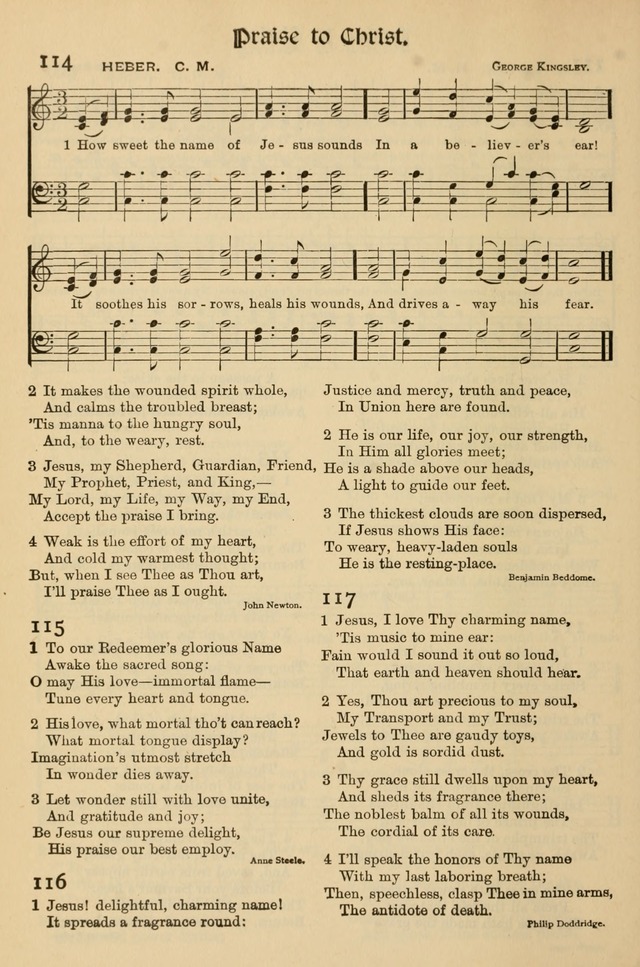 Church Hymns and Gospel Songs: for use in church services, prayer meetings, and other religious gatherings  page 44