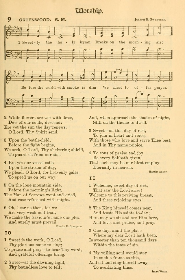 Church Hymns and Gospel Songs: for use in church services, prayer meetings, and other religious gatherings  page 5