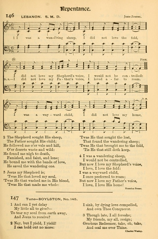 Church Hymns and Gospel Songs: for use in church services, prayer meetings, and other religious gatherings  page 55