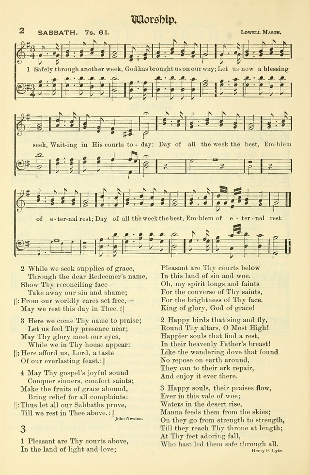 Church Hymns and Gospel Songs: for use in church services, prayer meetings, and other religious services page 2