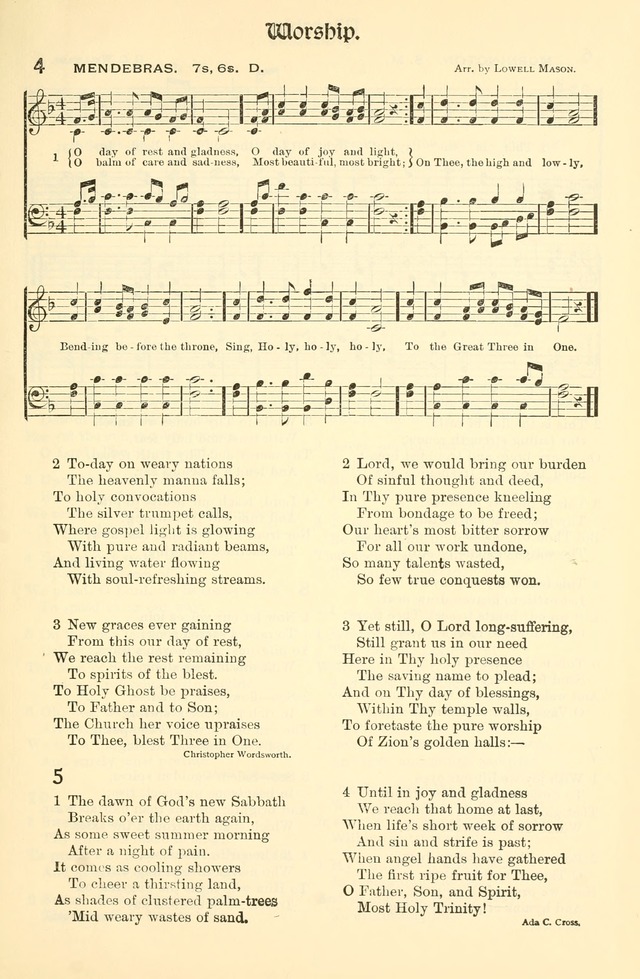 Church Hymns and Gospel Songs: for use in church services, prayer meetings, and other religious services page 3