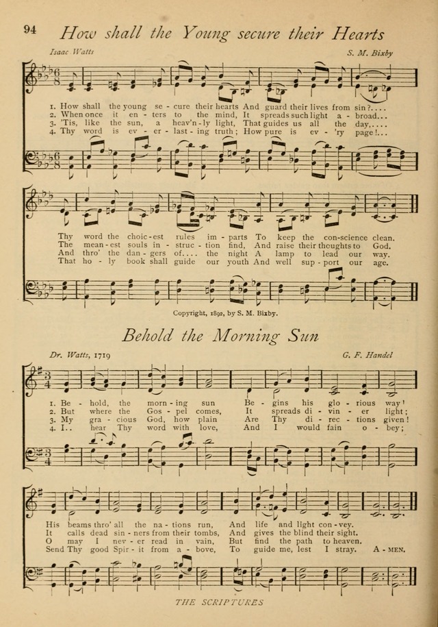 The Church and Home Hymnal: containing hymns and tunes for church service, for prayer meetings, for Sunday schools, for praise service, for home circles, for young people, children and special occasio page 107