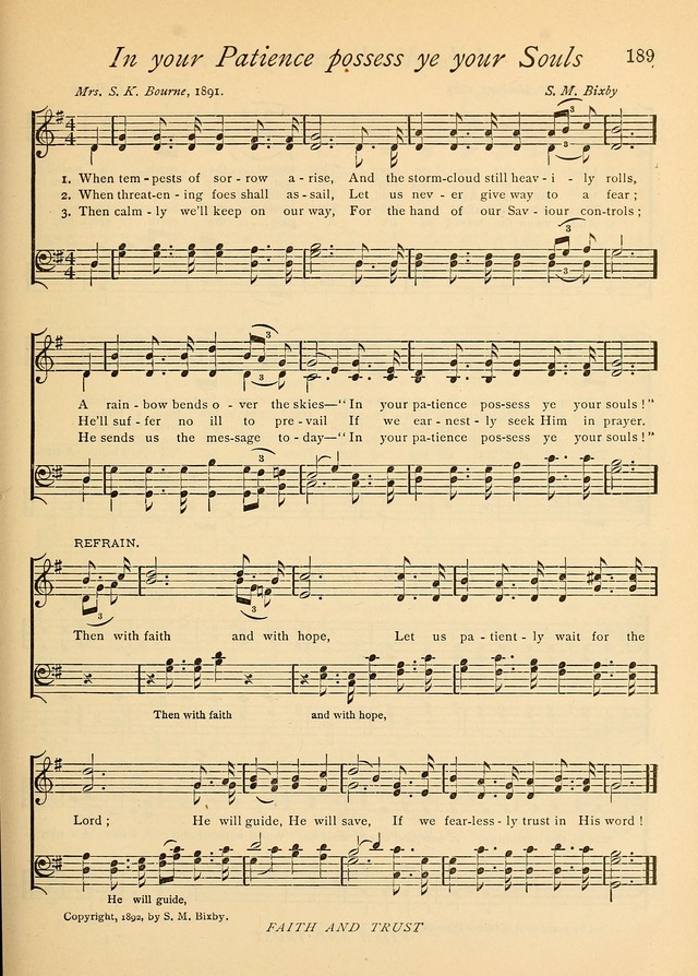 The Church and Home Hymnal: containing hymns and tunes for church service, for prayer meetings, for Sunday schools, for praise service, for home circles, for young people, children and special occasio page 202