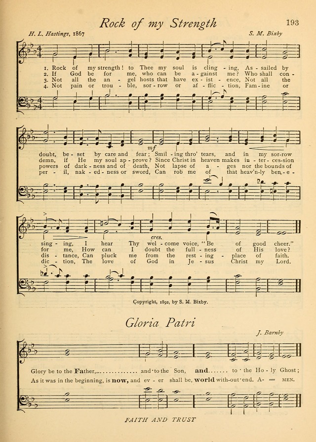 The Church and Home Hymnal: containing hymns and tunes for church service, for prayer meetings, for Sunday schools, for praise service, for home circles, for young people, children and special occasio page 206