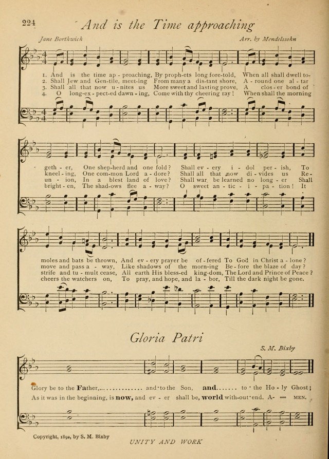 The Church and Home Hymnal: containing hymns and tunes for church service, for prayer meetings, for Sunday schools, for praise service, for home circles, for young people, children and special occasio page 237