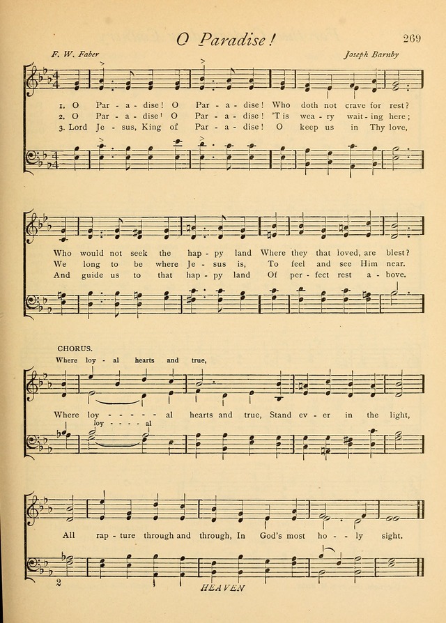 The Church and Home Hymnal: containing hymns and tunes for church service, for prayer meetings, for Sunday schools, for praise service, for home circles, for young people, children and special occasio page 282