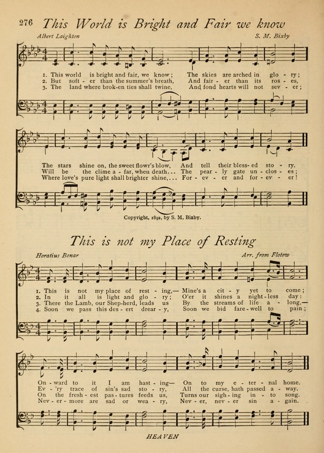 The Church and Home Hymnal: containing hymns and tunes for church service, for prayer meetings, for Sunday schools, for praise service, for home circles, for young people, children and special occasio page 289