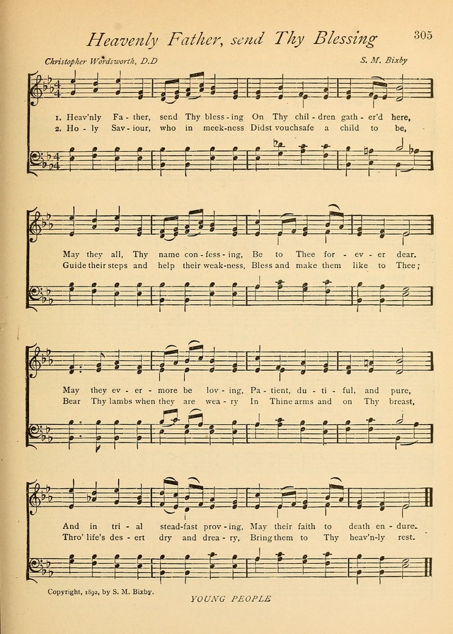 The Church and Home Hymnal: containing hymns and tunes for church service, for prayer meetings, for Sunday schools, for praise service, for home circles, for young people, children and special occasio page 318