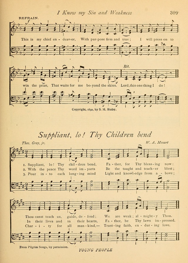 The Church and Home Hymnal: containing hymns and tunes for church service, for prayer meetings, for Sunday schools, for praise service, for home circles, for young people, children and special occasio page 322