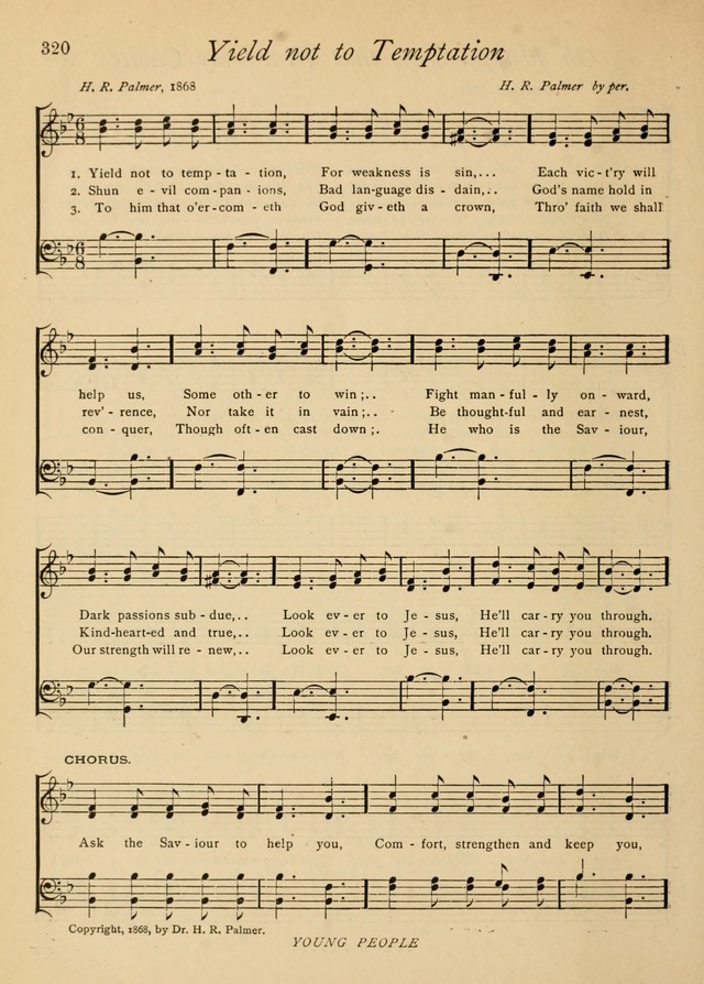 The Church and Home Hymnal: containing hymns and tunes for church service, for prayer meetings, for Sunday schools, for praise service, for home circles, for young people, children and special occasio page 333