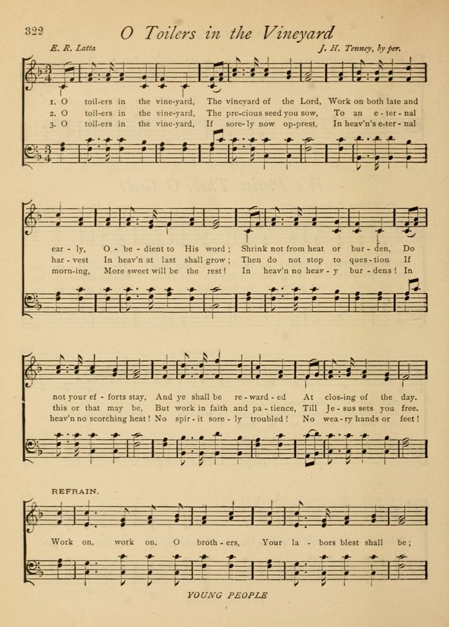 The Church and Home Hymnal: containing hymns and tunes for church service, for prayer meetings, for Sunday schools, for praise service, for home circles, for young people, children and special occasio page 335