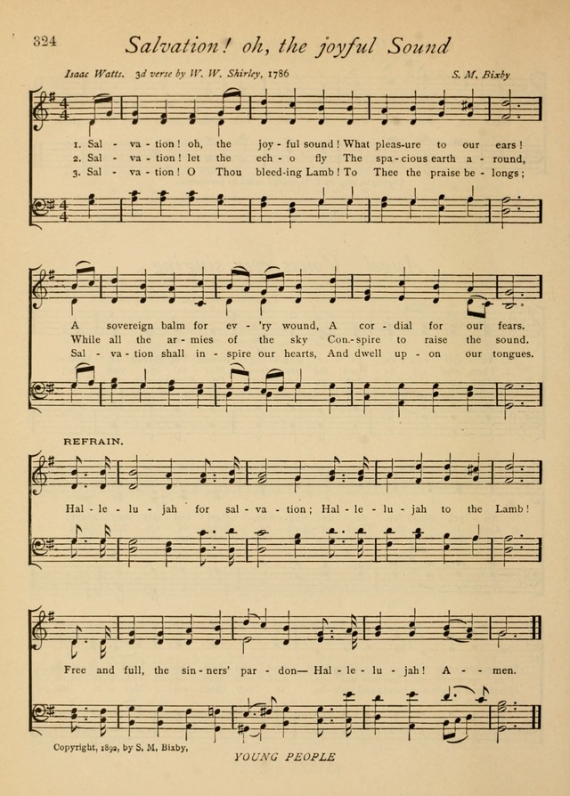 The Church and Home Hymnal: containing hymns and tunes for church service, for prayer meetings, for Sunday schools, for praise service, for home circles, for young people, children and special occasio page 337