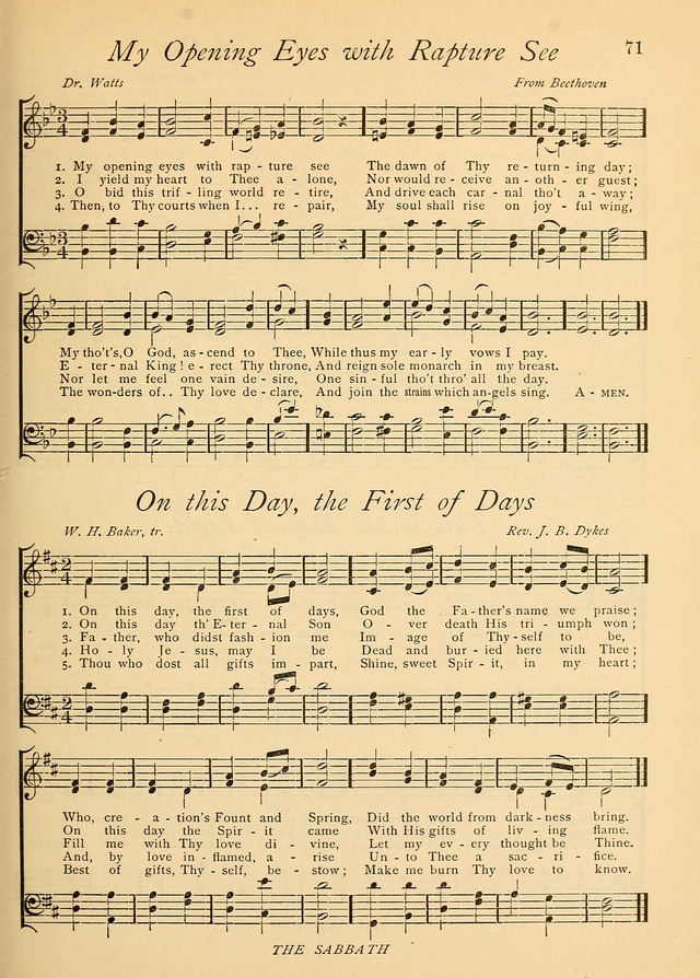 The Church and Home Hymnal: containing hymns and tunes for church service, for prayer meetings, for Sunday schools, for praise service, for home circles, for young people, children and special occasio page 84