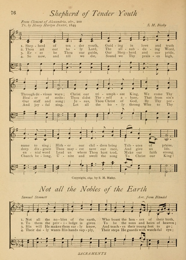 The Church and Home Hymnal: containing hymns and tunes for church service, for prayer meetings, for Sunday schools, for praise service, for home circles, for young people, children and special occasio page 89