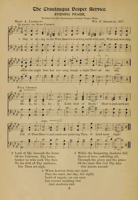 Chautauqua Hymnal and Liturgy page 4