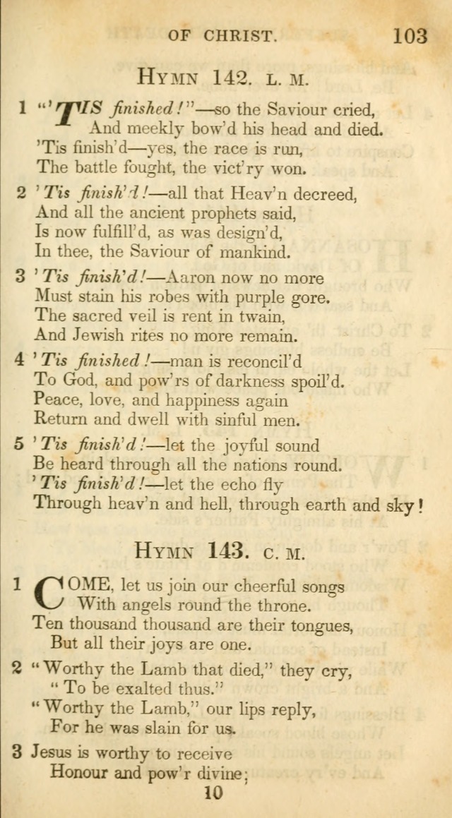 A Collection of Hymns and a Liturgy: for the use of Evangelical Lutheran Churches, to which are added prayers for families and individuals (New and Enl. Stereotype Ed.) page 103