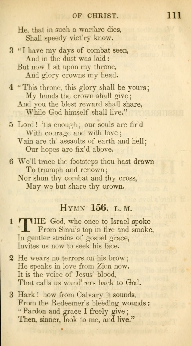 A Collection of Hymns and a Liturgy: for the use of Evangelical Lutheran Churches, to which are added prayers for families and individuals (New and Enl. Stereotype Ed.) page 111