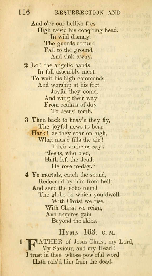 A Collection of Hymns and a Liturgy: for the use of Evangelical Lutheran Churches, to which are added prayers for families and individuals (New and Enl. Stereotype Ed.) page 116