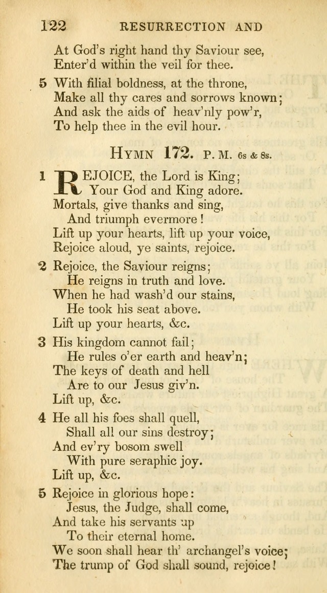 A Collection of Hymns and a Liturgy: for the use of Evangelical Lutheran Churches, to which are added prayers for families and individuals (New and Enl. Stereotype Ed.) page 122